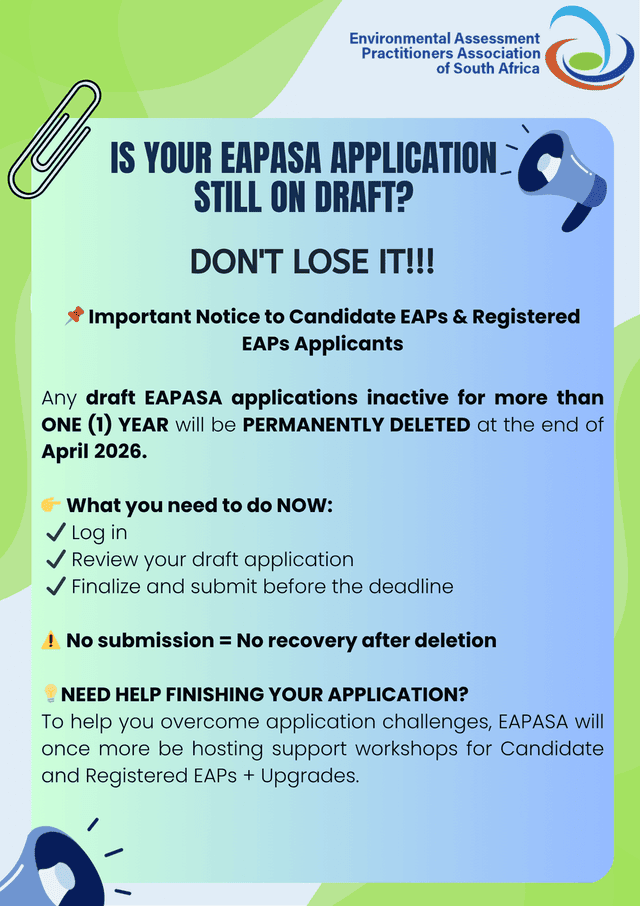 Candidate EAPs and Registered EAPs Applicants – EAPASA